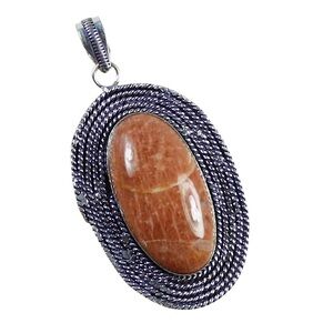 Peach Amazonite Pendant